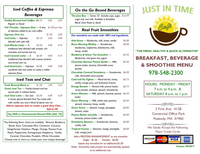 online menus